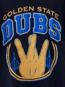 Golden State Warriors NBA Dubs Men’s Black T-Shirt Size L US Jeans - Picture 1 of 5