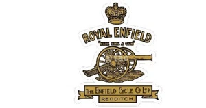 ROYAL ENFIELD MADE LIKE A GUN R2 HEADSTOCK 1930 STANDARD CLEAR REVERSED DECAL x2 - Bild 1 von 1