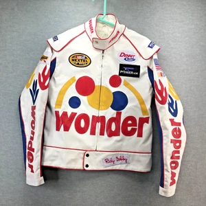 Giacca da corsa Ricky Bobby Talladega Nights Wonder Bread in pelle da uomo PICCOLA - Foto 1 di 9