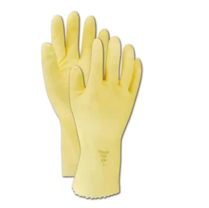 12PR Ansell AlphaTec 88-394 guantes de trabajo de látex de goma resistentes a productos químicos talla 7 - Imagen 1 de 6