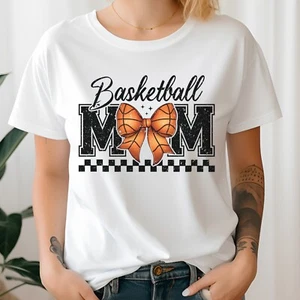 Comfort Colors Basketball Mom Coquette T-shirt, Game Day Tee, Basketball Shirt - Picture 1 of 10