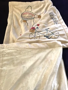 Johnny Was Throw Blanket Lap Embroidered Biya JWLA Greta NWT Picnic 50x69 - Picture 1 of 15