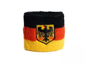 Fascia per saldatura bandiera Germania con aquila bracciale 7x8 cm per sport - Foto 1 di 1