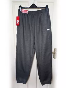 SLAZENGER Mens Cuffed Grey Marl Jogging Tracksuit Bottoms, size XL - BNWT - Picture 1 of 5