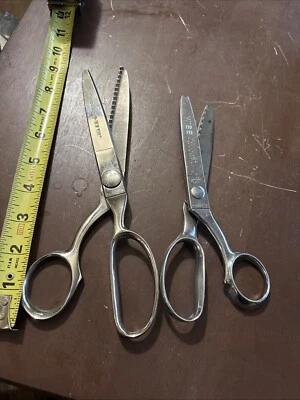 Vintage Wiss Pinking Shears Marked Board Of Education New York & Wiss Pink Rite - Image 1 of 4