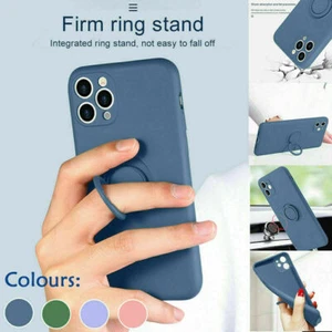 Case For iPhone 16 Pro MAX 11 XR 7 14 15 12 Pro Max 13 8+ Shockproof Ring Holder - Afbeelding 1 van 17