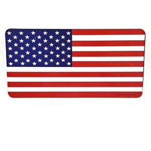 USA American Flag Plastic Sign Home Office Wall Deco Vintage Collectible - Picture 1 of 2