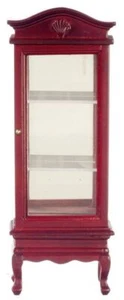 Dolls House Mahogany Mirrored China Display Cabinet Living Room Dining Furniture - Picture 1 of 1