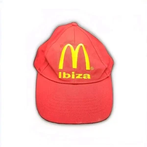 The Official Red Ibiza McDonalds Cap Extremely Rare Vintage Hat Retro 90s - Picture 1 of 7