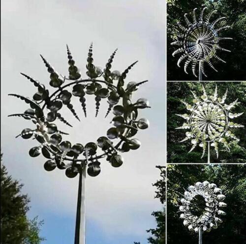 Unique Magical Metal Windmill Kinetic Metal Wind Spinners Garden Decoration