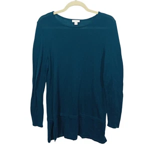 J Jill Womens Sweater Size M Tall Wool Pullover Long Sleeve Tunic Top Washable - Picture 1 of 7