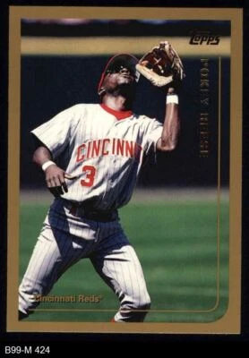 1999 Topps #424 Pokey Reese Reds 8 - NM/MT - Image 1 of 2