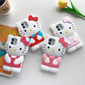 Sanrio Cute Apple Phone Case – Soft Silicone Cover for iPhone 11-15 Pro Max - Picture 1 of 10