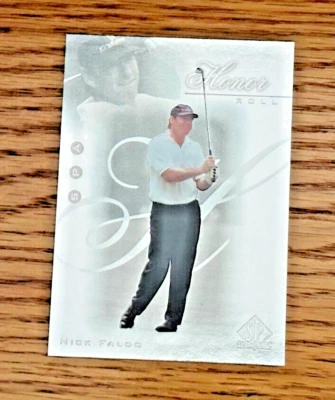 NICK FALDO 2001 Upper Deck SP Authentic #HR24 Honor Roll - Image 1 of 2