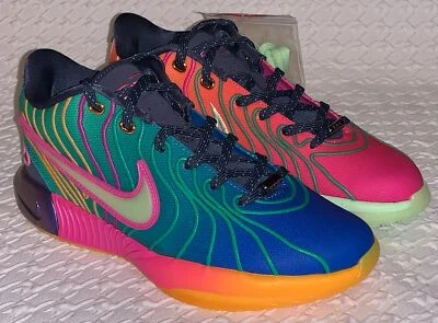 NIKE LeBron XXI 21 Azul Fucsia Verde Naranja Zapatos de Baloncesto NUEVO Juvenil Talla 5 6.5 Foto 1 de 4