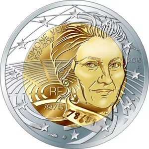 France 2 Euro 2018 "Simone Veil" UNC - Picture 1 of 1