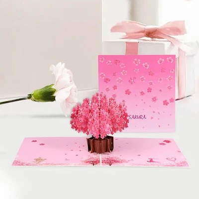 3D Greeting Card Birthday Gift Card Romantic Handcrafted Mother's Day Card - Image 1 of 4