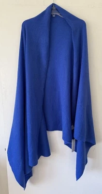 NWT White + Warren 100% Cashmere Pisces Blue Heather Travel Wrap Scarf 82''x36'' - Image 1 of 3
