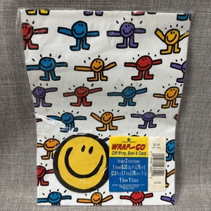 Envoltura de regalo Keith Haring vintage de American Greetings Wrap N Go (td) - Imagen 1 de 4