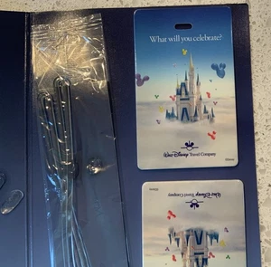 Vintage What will you celebrieren? Walt Disney Travel Company Kofferanhänger - Bild 1 von 4