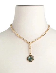 Mignonne Gavigan LUNA Charm Necklace 14K gold Plated  Pearl Boho Crystal - Picture 1 of 8