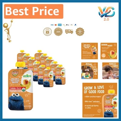 Smoothies de iogurte orgânico nutritivo - framboesa pêssego para crianças 24+ - Imagem 1 de 4