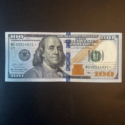 $100 bill (One Hundred Dollar Bill) - Star Note -2013 Series - Image 1 of 2