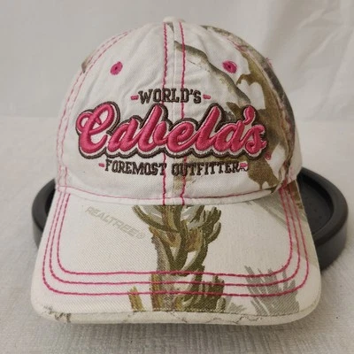 Realtree Pink Camo Ball Cap by Cabela’s – Women’s Adjustable OSFA - Image 1 of 4
