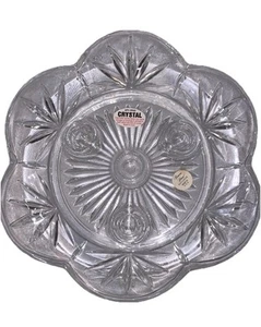 PRINCESS HOUSE 24% Lead Crystal 3 Lite Taper Chime Candle Holder Centerpiece - Picture 1 of 8