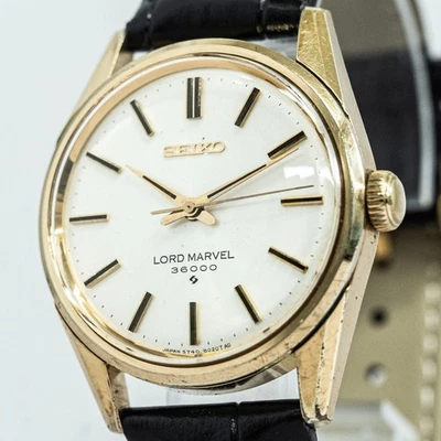 * Exc + 4 * винтажный 1972 SEIKO LORD MARVEL 36000 5740-8000 MT обмотка золото 35 мм мужской - Изображение 1 из 4