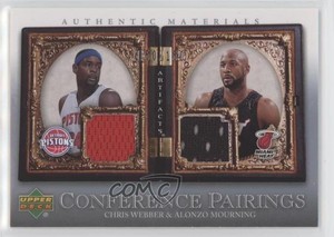 2007 Artifacts Conference Pairings /150 Chris Webber Alonzo Mourning #CP-WM HOF