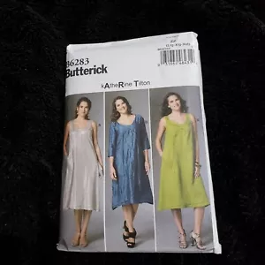 Butterick 6283 Loose Fit Pullover Dress in 3 Styles Womans L - XXL 16 - 26 UNCUT - Picture 1 of 8