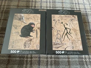 2x Pacchetto Puzzle Acquario Harry Potter Animali Fantastici 500 Pezzi - Foto 1 di 2