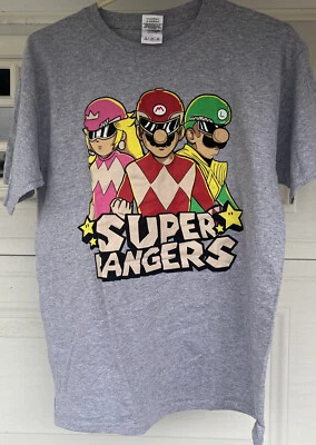 Camiseta Nintendo SUPER MARIO BROTHERS Racing "Super Rangers" Juvenil (XL).  Nuevo sin etiquetas Foto 1 de 4