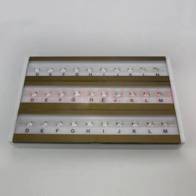 GIA Master Set 10CT Diamond Color Grading Grader Color Tester Tool D-M 10 Colors - Image 1 of 4