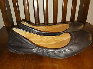 Lucky Brand Emmie Ballet Flat Buttery Soft Black Leather Women’s Size 6.5 - Picture 1 of 10