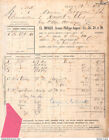 1911 FACTURE MONGIN A PARIS -M.LEONARD A MONTEL DE GELAT