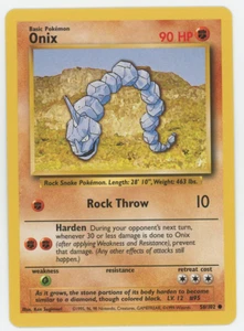 Onix 56/102 Near Mint NM Common Base Set Pokemon Card 1999 WOTC - Picture 1 of 7