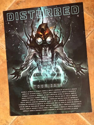Disturbed Evolution 2019 Tour Poster 18x24 Inches BRAND NEW!! - Image 1 of 2