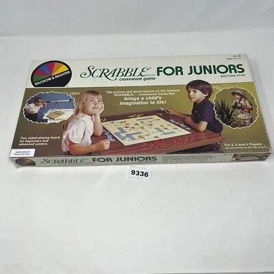 Scrabble for Junior 1982 Selchow & Righter COMPLETE - Image 1 of 4