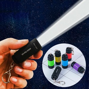 Mini LED Light Flashlight USB Rechargeable Waterproof Lamp Torch Pocket Keychain