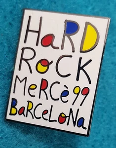BARCELONA SPAIN LA MERCE FESTIVAL RECTANGULAR POSTER 1999 Hard Rock Cafe PIN - Picture 1 of 1