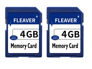 2PACK 4GB SD CARDS Class 4 SDHC Flash Memory Card - Picture 1 of 6