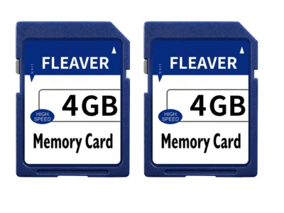 2PACK 4GB SD CARDS Class 4 SDHC Flash Memory Card - Image 1 of 4