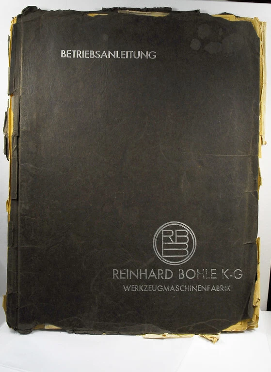 BOHLE FWP85 MILLING MACHINE OPERATING MANUAL- 3 MANUALS INCLUDED (W2-A-6-5-RCT) - Image 1 of 1