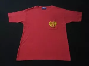 Camicia squadra equestre Stati Uniti uomo grande rossa ricamata - Foto 1 di 8