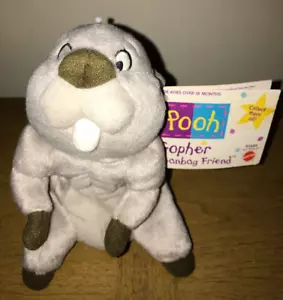 Mattel Disney Pooh "Gopher" Beanbag Friend - NEW - Picture 1 of 5