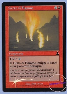 Flame Jet FOIL Italian Mtg MISPRINT. Flavor text cut off - Imagen 1 de 3