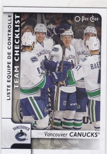 VANCOUVER CANUCKS 2017-18 17-18 OPC O-PEE-CHEE TEAM CHECKLIST SP #588 - Picture 1 of 1