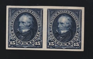 US 274P5 15c Clay Pair Proof on Stamp Paper XF NG SCV $1000 - Picture 1 of 2